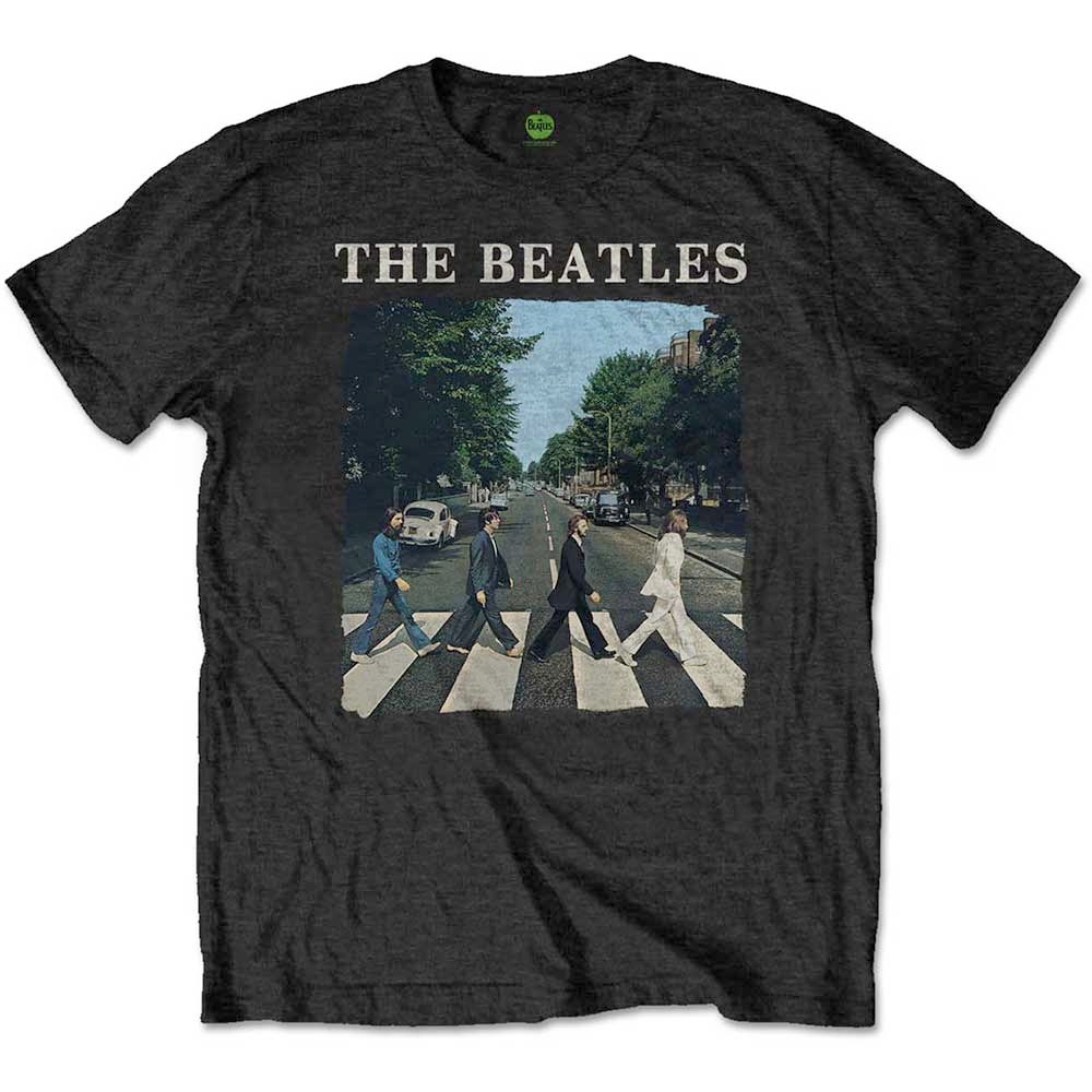 The Beatles - Abbey Road & Logo Kids Tshirt - Black